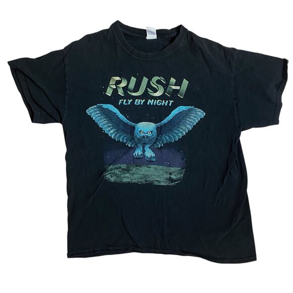 Rush Band Shirt Fly By Night Owl Large Prog Rock - Picture 1 of 2